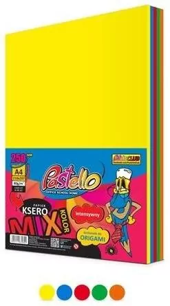 Papier ksero A4 80g 5 kolorów 250 arkuszy - tantis.pl
