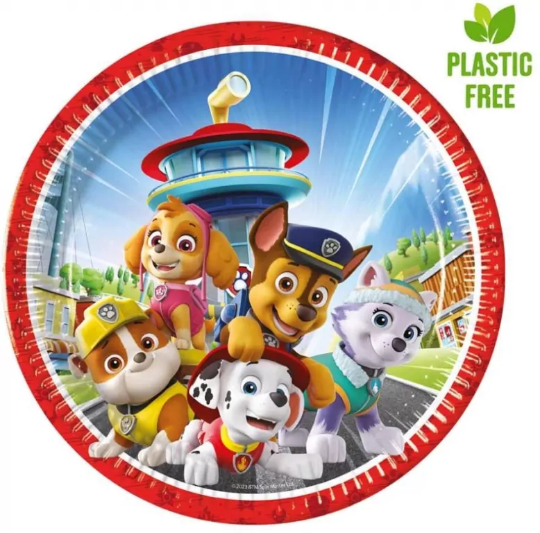 Talerzyki papierowe Paw Patrol 8szt - tantis.pl