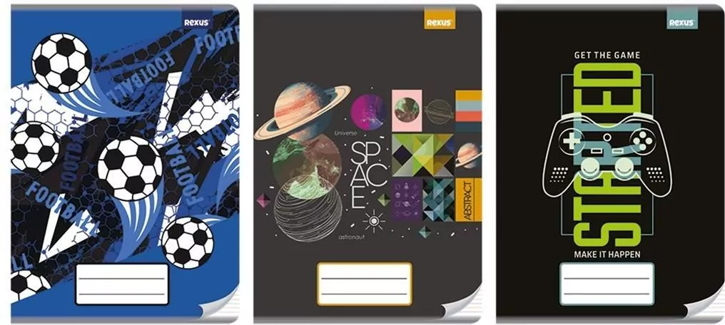 Zeszyt Chłopiec. A4/32K trzy linie kolorowe. 10 sztuk - tantis.pl