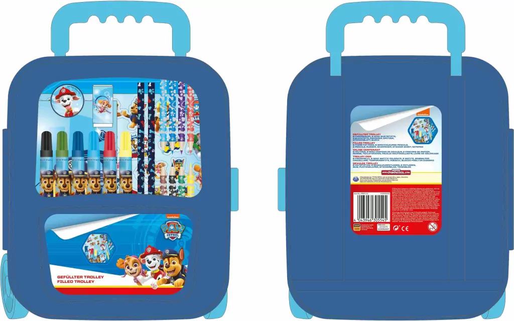 Walizka na kółkach z wyposażeniem Psi Patrol - tantis.pl