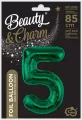 Balon foliowy 5, butelkowa zieleń 85cm - tantis.pl