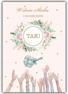 Kartka okolicznościowa. Ślub