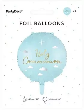 Balon foliowy Holy Communion 45cm mix - tantis.pl