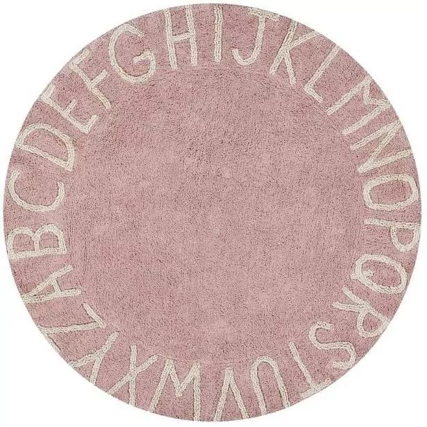 Dywan bawełniany okrądły ABC Vintage nude 150cm - tantis.pl