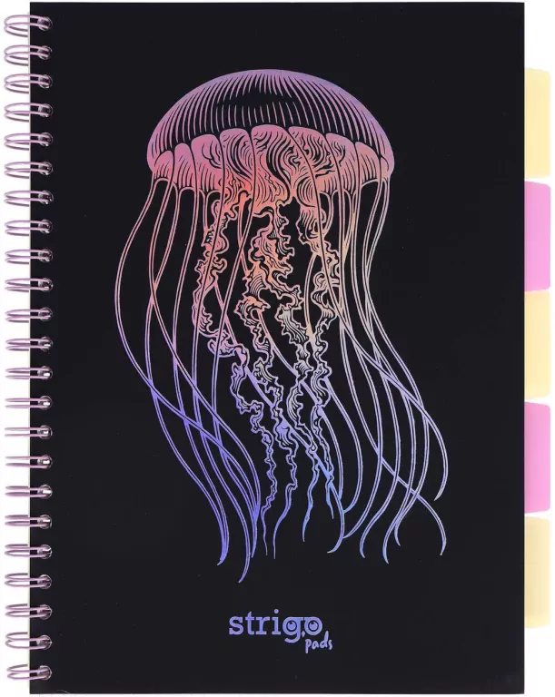 Kołozeszyt Pads A4/100K kratka Głębiny Meduza - tantis.pl