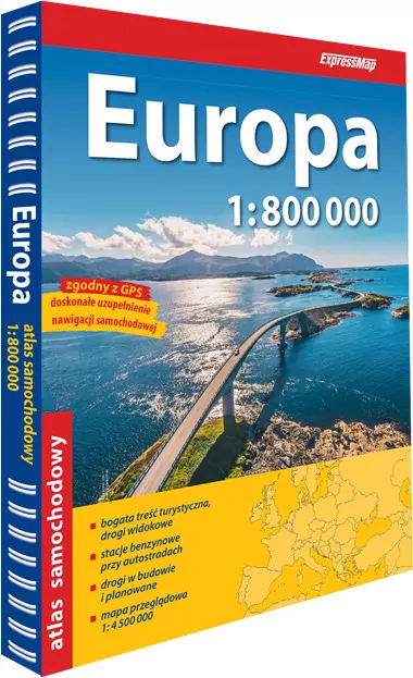 Europa Atlas Samochodowy 1:800 000 - tantis.pl