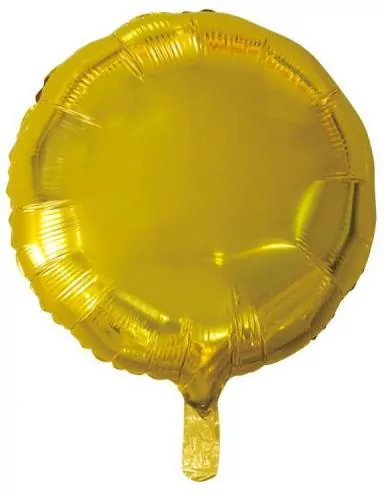 Balon foliowy okrągły złoty 45cm - tantis.pl