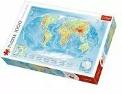 Mapa fizyczna świata. 10463. Puzzle 1000 elementów. Trefl - tantis.pl