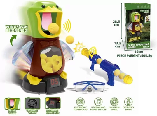 Strzelnica Kaczka + pistolet na soft piłeczki