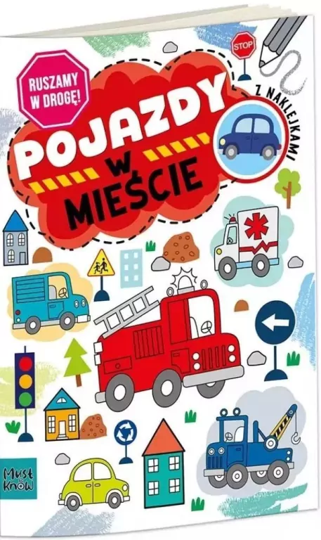 Kolorowanka a4 ruszamy w drogę - pojazdy w mieście - tantis.pl
