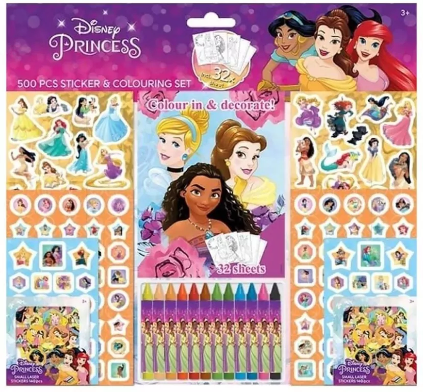 Zestaw do kolorowania i wyklejania Disney - tantis.pl
