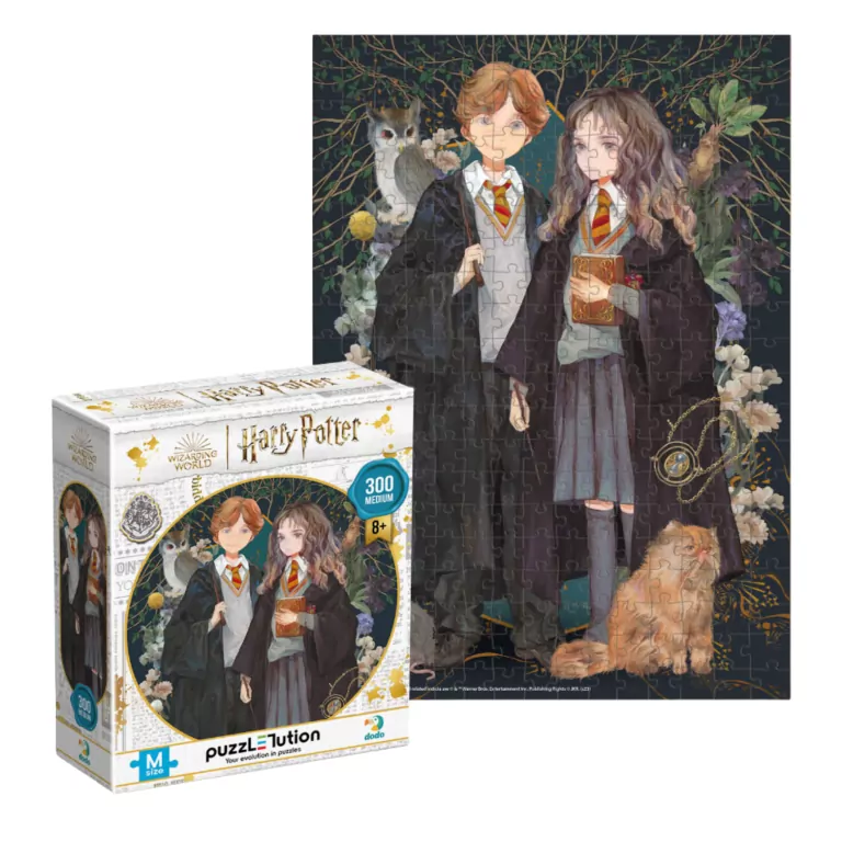 Puzzle 300. Harry Potter. Hermiona i Ron - tantis.pl