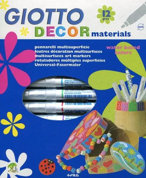 Giotto Decor materials Flamastry 12 sztuk - tantis.pl