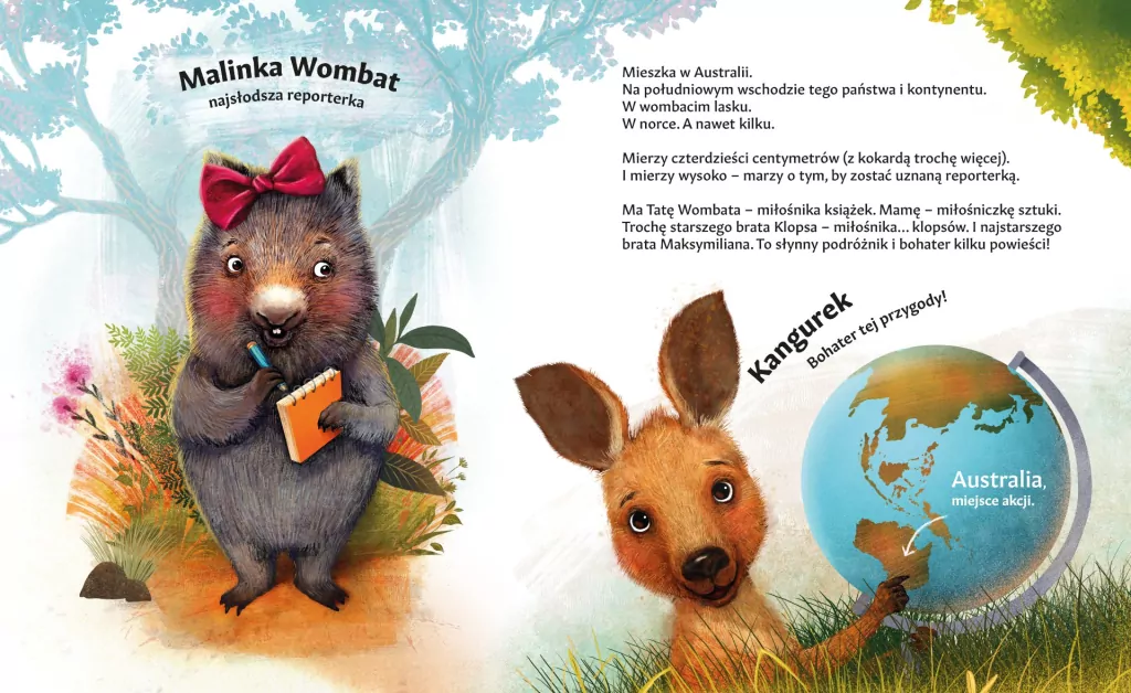 Malinka Wombat i Kangurek - tantis.pl