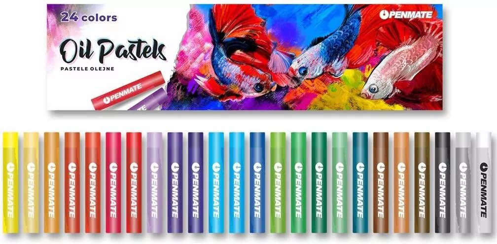 Pastele olejne. 24 kolory - tantis.pl