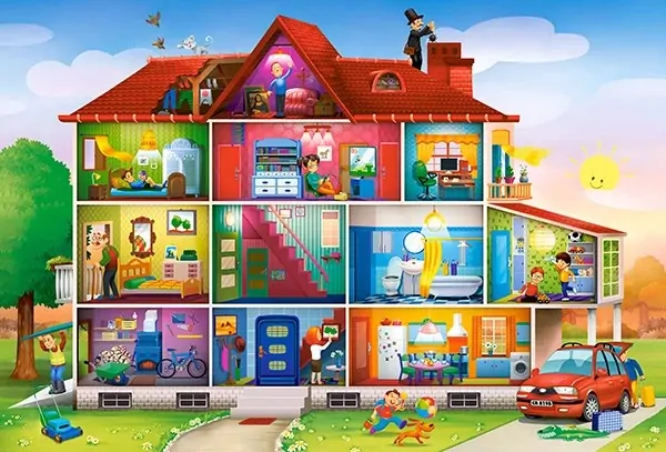 Puzzle 40 maxi - House Life - tantis.pl