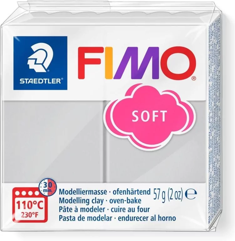 Masa termoutwardzalna Fimo 57g jasnoszary - tantis.pl