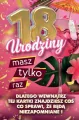 Karnet Urodziny z nakładką na butelkę 18 - tantis.pl