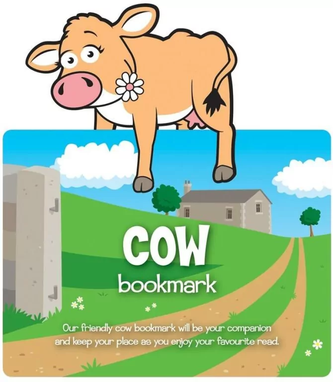 Zwierzęca zakładka do książki - Cow - Krowa - tantis.pl