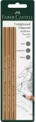 Węgiel w kredce Pitt Faber-Castell zestaw 3 sztuki blister
