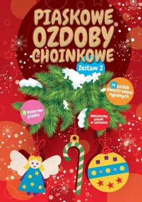 Piaskowe ozdoby choinkowe. Zestaw 2