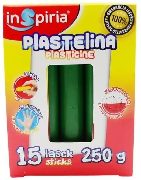 Plastelina. Ciemnozielona 250g - tantis.pl