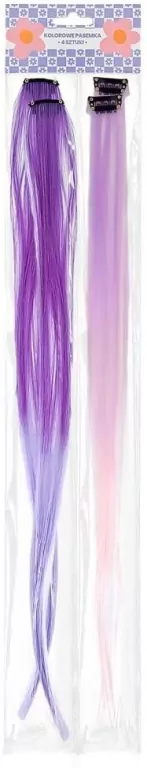 Doczepiane kosmyki włosów fioletowe - tantis.pl