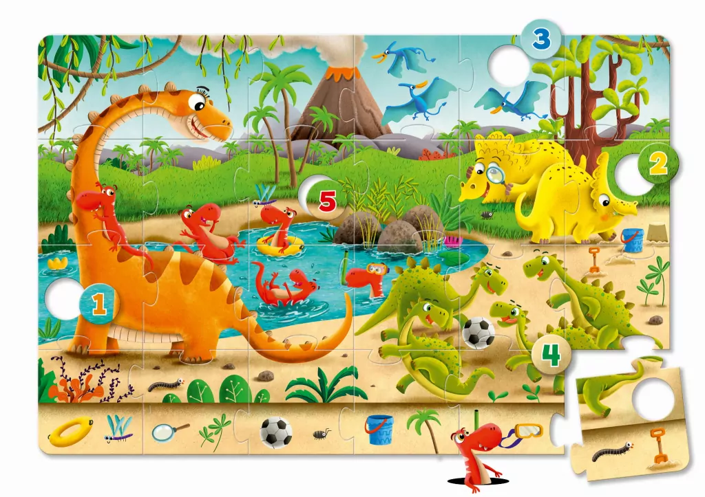 Granna. Maxi Puzzle. Dinozaury - tantis.pl