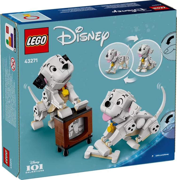 LEGO® Disney. 101 dalmatyńczyków — Szczeniaczki Szczęściarz i Penny 43271 - tantis.pl