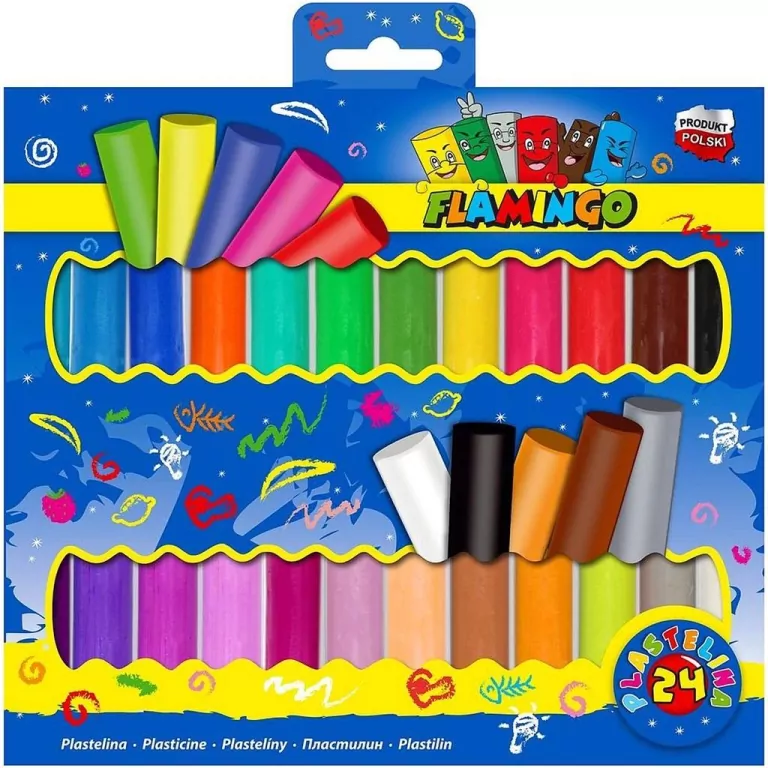 Plastelina flamingo 24 kolorów - tantis.pl