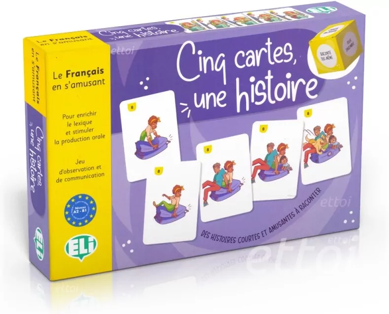 Cinq cartes, une histoire. Gra językowa A2-B1 - tantis.pl
