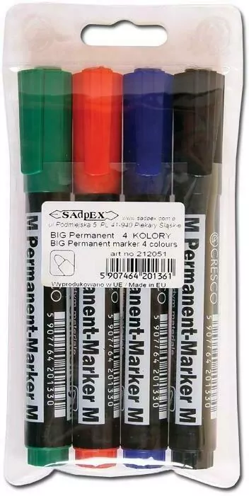 Marker Permanentny B 4 kolory - tantis.pl