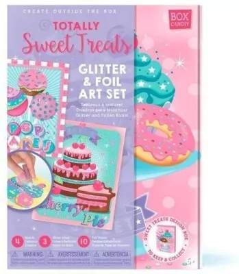 Zestaw artystyczny brokat. Ciasteczka