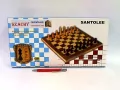 W&K. Szachy drewniane królewskie 39,5x39,5cm - tantis.pl