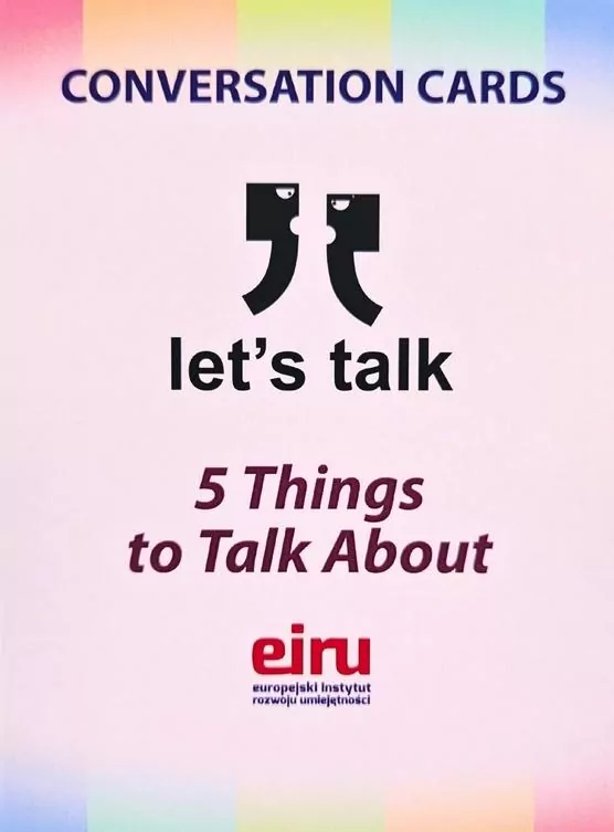 Karty Konwersacyjne Let's talk 5 things to talk... - tantis.pl