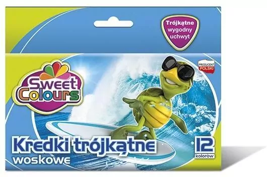 Kedki woskowe trójkątne 12 kolorów - tantis.pl