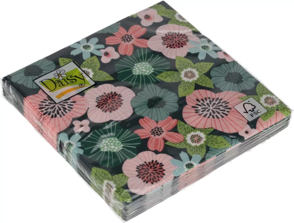 SERWETKA PAP 3W 330X330 KWIATY SZMA DAIS OP - tantis.pl