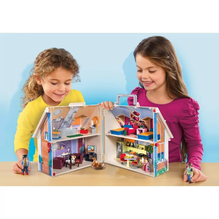 Przenośny domek dla lalek. Dollhouse 70985 - tantis.pl