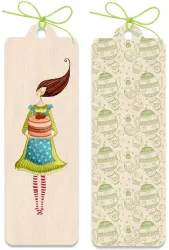 Zakładka drewniana Tort truskawkowy