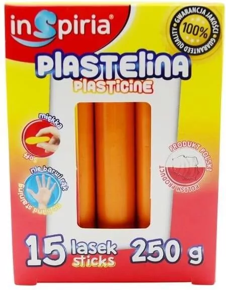 Plastelina. Pomarańczowa 250g - tantis.pl