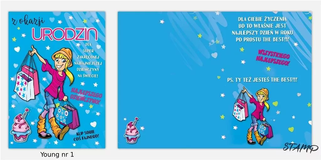 Karnet B6. Urodziny - tantis.pl