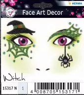 Naklejka Face Art Czarownica - tantis.pl
