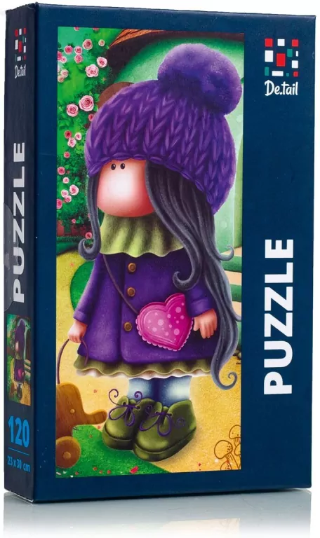 Puzzle 120. Urocza laleczka ze słonikiem - tantis.pl