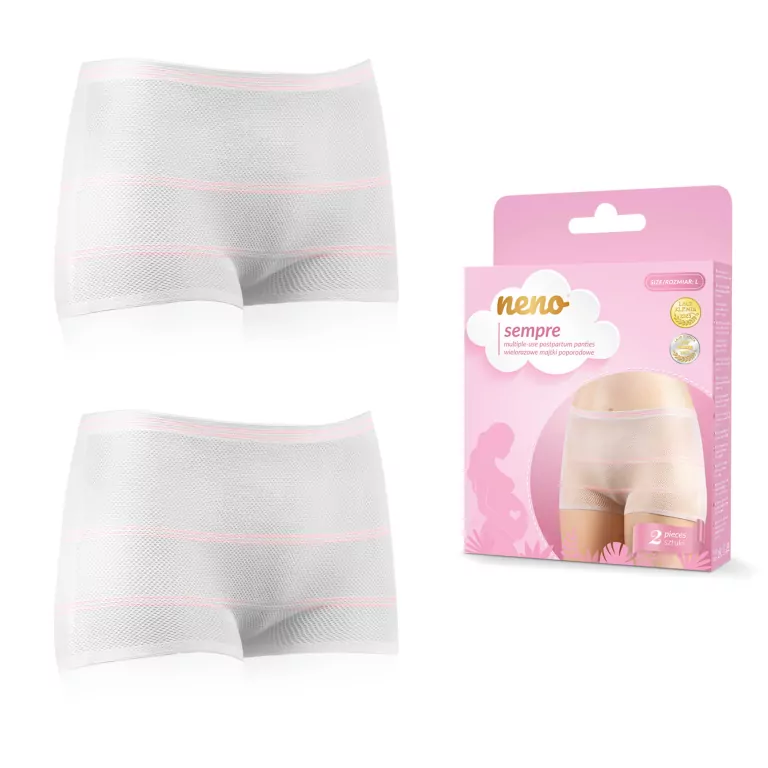 NENO Sempre wielorazowe majtki poporodowe 2 szt. Rozmiar L - tantis.pl