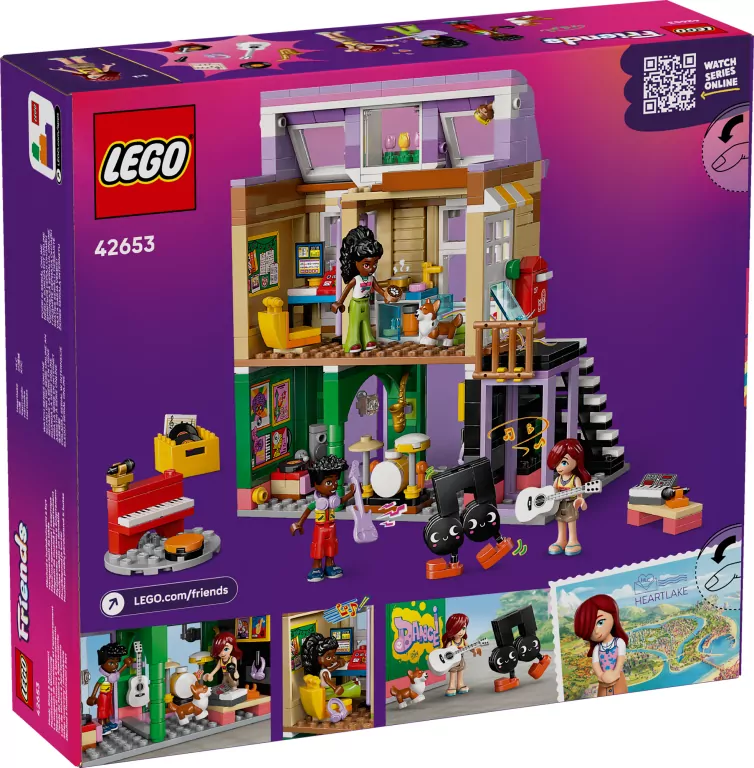 LEGO® Friends. Sklep muzyczny i mieszkanie 42653 - tantis.pl