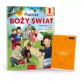 Pakiet: Poznaję Boży świat. Klasa 1. Podręcznik do religii dla klasy 1 szkoły podstawowej / Zeszyt A5/60K linia Religia - tantis.pl