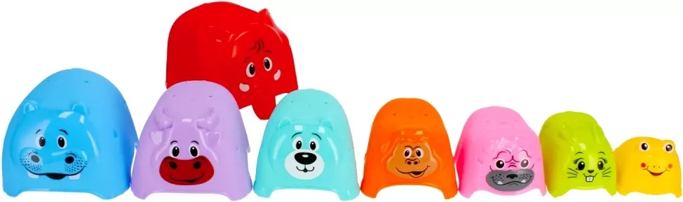 Bam Bam. Kubeczki do układania. Zwierzaki - tantis.pl