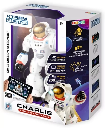 XTREM BOTS Robot Charlie Astronauta XT3803085 /4 - tantis.pl