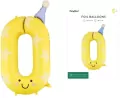 Balon foliowy Cyfra 0 żółty 86cm - tantis.pl