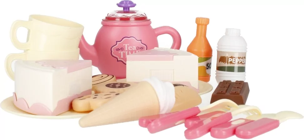 Zestaw kuchenny różowy w siatce Mega Creative 511357 - tantis.pl